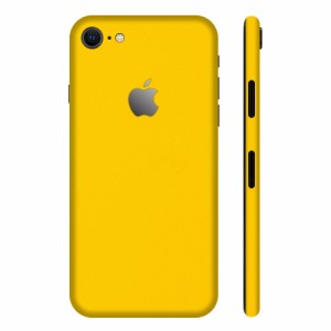 wraplus スキンシール iPhone8 Plus 対応 [イエロー] 全面タイプ