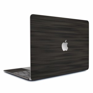 wraplus スキンシール MacBook Air 15 インチ M3 M2 2024 2023 対応 [ブラックアブストラクト]