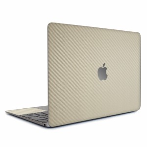 wraplus スキンシール MacBook Air 15 インチ M3 M2 2024 2023 対応 [ゴールドカーボン]