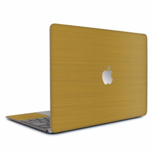 wraplus スキンシール MacBook Air 15 インチ M3 M2 2024 2023 対応 [ゴールドブラッシュメタル]