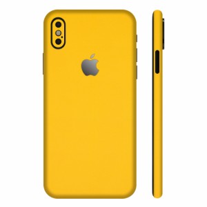 wraplus スキンシール iPhoneXS Max 対応 [イエロー] 全面タイプ