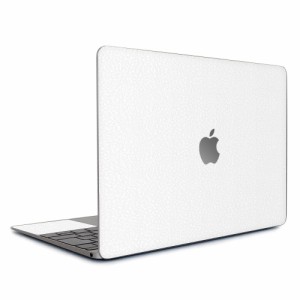 wraplus スキンシール MacBook Air 13 インチ M1 2020 2019 2018 対応 [ホワイトレザー]