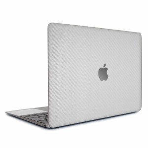 wraplus スキンシール MacBook Air 13 インチ M1 2020 2019 2018 対応 [シルバーカーボン]