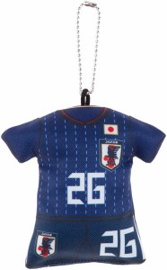 【送料無料】 JFA サッカー日本代表 ユニフォーム クッションチャーム ストラップ 三竿健斗No.26 O-384 Eウ1