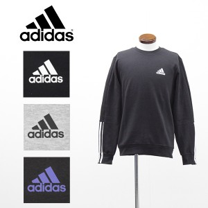 送料無料 アウトレット adidas アディダス メンズ トップス エッセンシャルマットカット 3ストライプス スウェットシャツ 春 秋 冬 #3879