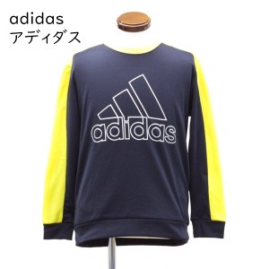 送料無料 アウトレット adidas アディダス キッズ トップス 裏起毛 カラーブロック クルーネック スウェット  秋冬 #47327 WP1672F