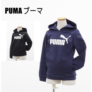 送料無料 アウトレット PUMA プーマ キッズ トップス 裏起毛パーカー ロゴ プルオーバー  #21417 WP12