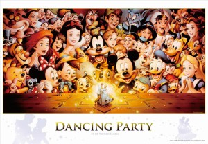 TEN-D1000-434　ディズニー　Dancing　Partyアートコレクション　1000ピース ジグソーパズル ［CP-D］