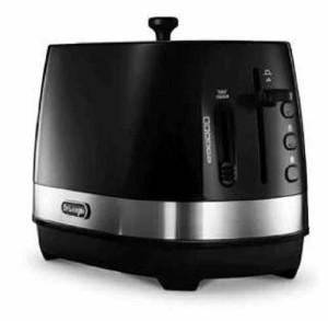 デロンギ (DeLonghi) アクティブ シリーズ ポップアップトースター CTLA2003J-BK