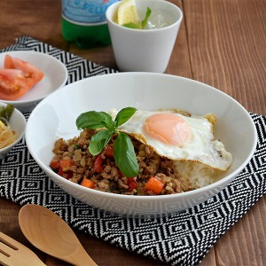 ホワイトボウル 20.7cm （L）白い食器 （EAST限定） クレール clair 大鉢 白い大鉢 パスタ皿 カレー皿 白いパスタ皿 白いカレー皿 シンプ