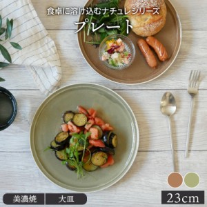 プレート 23cm ナチュレお皿 皿 洋食器 おしゃれ 食器 大皿  メインプレート  主菜皿 パスタ皿 ワンプレート サラダ皿 デザートプレート 