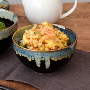 どんぶり　お好み丼（小）　天目白流し　和食器 丼 黒い食器 丼ぶり 中鉢 うどん どんぶり 煮物鉢 サラダボウル お茶漬け ミニ丼 麺鉢 丼