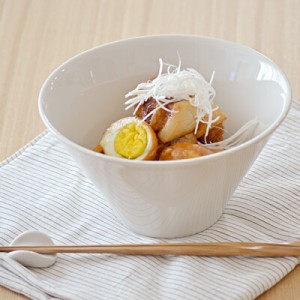 丼ぶり どんぶり ホワイト 台形マルチボウル （M） 和食器 丼 おしゃれ 白い食器 ボウル 大鉢 カフェ食器 食器 サラダボウル ラーメン鉢 