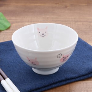 お茶碗 10cm アニマルkids こぶた兄弟 アウトレット お茶碗 茶碗 茶わん ご飯茶碗 飯碗 食器 ライスボウル ボウル 鉢 子供食器 子供用食