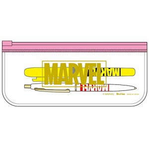 MARVEL/マーベル BICペンセット ロゴ YE＆ホワイト(白) dz-80400