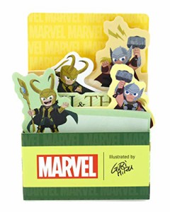 MARVEL/マーベル BOXダイカット付箋(ふせん) ロキ＆ソー dz-80477