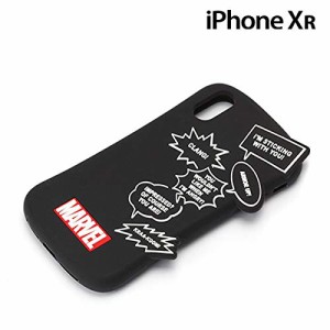  MARVEL マーベル スマートフォンケース シリコン ロゴ ブラック iPhone XR ケースタイプ PG-DCS582MVL PGA PG-DCS582MVL PGA