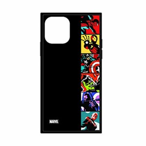  MARVEL マーベル スマートフォンケース ガラスハイブリッド アベンジャーズ ポップアート iPhone 11 Pro ケースタイプ PG-DGT19A12AVG P