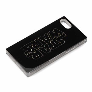  STAR WARS スター・ウォーズ スマートフォンケース グリッター ロゴ ブラック iPhone SE 2022 第3世代 2020 第2世代 iPhone8 7 6s 6 ケ