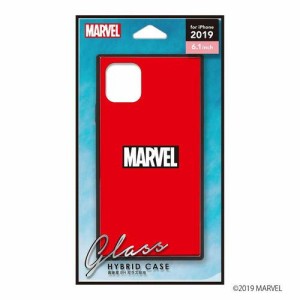  MARVEL マーベル スマートフォンケース ガラスハイブリッド ロゴ レッド iPhone 11 ケースタイプ PG-DGT19B11MVL PGA PG-DGT19B11MVL PG