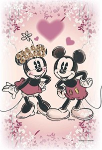 ディズニー KIRIART Mickey Minnie プリズムアートジグソーパズルプチ 70ピース 透明ピースパズル 10x14.7cm ミッキー&フレンズ ミッキー