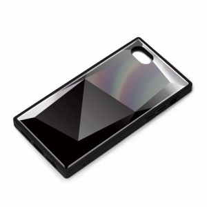  スマートフォンケース ガラスハイブリッド ダイヤ ブラック iPhone SE 2022 第3世代 2020 第2世代 iPhone8 7 6s 6 ケースタイプ PG-20MG
