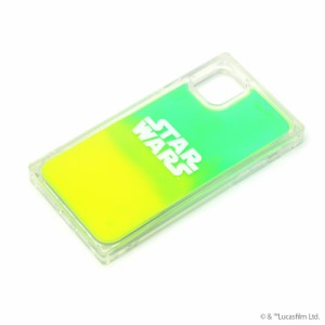  STAR WARS スター・ウォーズ スマートフォンケース ネオンサンド ロゴ グリーン&イエロー iPhone 11 ケースタイプ PG-DLQ19B15SW PGA PG