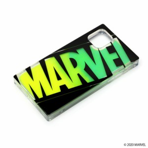  MARVEL マーベル スマートフォンケース ネオンサンド ロゴ グリーン&イエロー iPhone 11 ケースタイプ PG-DLQ19B16MVL PGA PG-DLQ19B16M