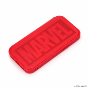  MARVEL マーベル スマートフォンケース ガラスフリップ ロゴ iPhone 12 mini 手帳タイプ PG-DGF20F04MVL PGA PG-DGF20F04MVL PGA