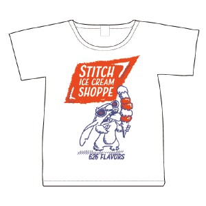 ディズニー アイスクリーム Tシャツ M スティッチ リロ&スティッチ AWDS7216 スモール・プラネット AWDS7216