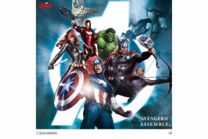 MARVEL マーベル AVENGERS/ 壁紙素材ウォールステッカー　6シートタイプ アイアンマン キャプテン・アメリカ ハルク マイティ・ソー ホー