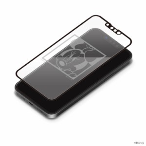  ディズニー iPhone 13/13 Pro用 抗菌液晶全面保護ガラス iPhone 13 iPhone 13 Pro ミニーマウス ミッキー&フレンズ PG-DGL21K02MNE PGA 