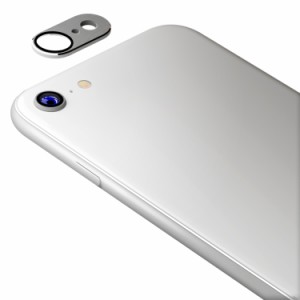  2022年 iPhone SE3 4.7inch カメラ&ホームボタンプロテクターセット シルバー iPhone SE 2022 第3世代 2020 第2世代 iPhone8 7 6s 6 PG-