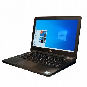 ノートパソコン 中古 DELL LATITUDE E5270 Windows10 64bit WEBカメラ HDMI Core i7 6600U メモリ8GB SSD256GB 無線LAN B5サイズ 1706346