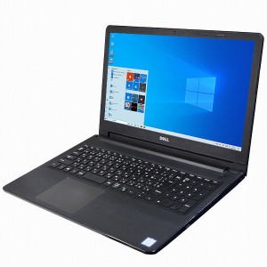 ノートパソコン 中古 DELL Vostro 15 3581 Windows10 64bit WEBカメラ HDMI テンキー Core i3 7020U メモリ8GB SSD256GB 無線LAN A4サイ