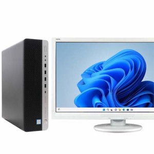 デスクトップパソコン 中古 HP EliteDesk 800 G4 SFF 液晶セット Windows11 64bit Core i7 8700 メモリ16GB SSD240GB 1241035