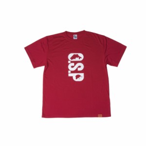 OSP O.S.PプリントTシャツ レッド S　【釣具 釣り具】