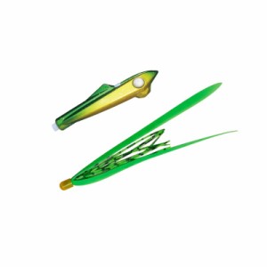ジャッカル ビンビンロケット 30g F195 ラメグリキン/蛍光グリーンT+　【釣具 釣り具】