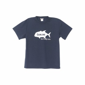 サンライン SUW-15203DT DRY Tシャツ S ネイビー(マヒマヒ)　【釣具 釣り具】