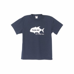 サンライン SUW-15203DT DRY Tシャツ S ネイビー(マヒマヒ)　　【釣具　釣り具】