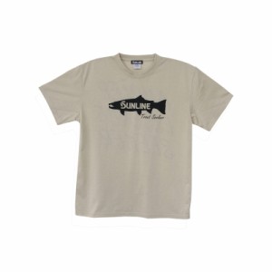 サンライン SUW-15203DT DRY Tシャツ S サンドベージュ(トラウト)　【釣具 釣り具】