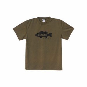 サンライン SUW-15203DT DRY Tシャツ M アシッドオリーブ(バス)　【釣具 釣り具】