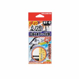 カツイチ BT-6 爆釣太刀魚3段4本フック仕掛 S　【釣具 釣り具】