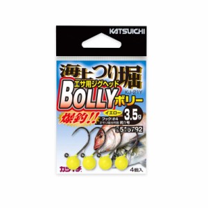 カツイチ KJ-21Y 海上つり堀 BOLLY #4-3.5g イエロー　【釣具 釣り具】