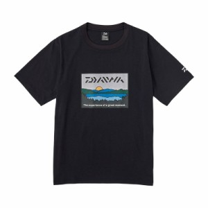 ダイワ DE-6324 フィッシングネットTシャツ レイクサイド ブラック M