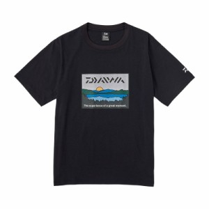 ダイワ DE-6324 フィッシングネットTシャツ レイクサイド ブラック L