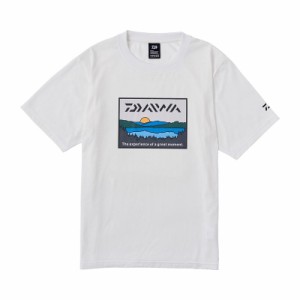 ダイワ DE-6324 フィッシングネットTシャツ レイクサイド ホワイト L