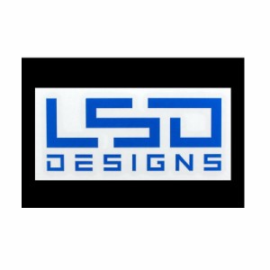 LSDデザイン 3M 反射ステッカー LSDロゴ M #ブルー　【釣具　釣り具】