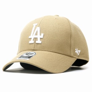 キャップ 47brand MVP 春夏 秋冬 フォーティーセブン マジックアジャスター ツイル生地 Dodgers '47 MVP Khaki x White Logo ロサンゼル