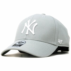 キャップ 47brand フォーティーセブン マジックアジャスター ツイル生地 Yankees ‘47 MVP Gray フリーサイズ グレー  [ ニューヨーク・